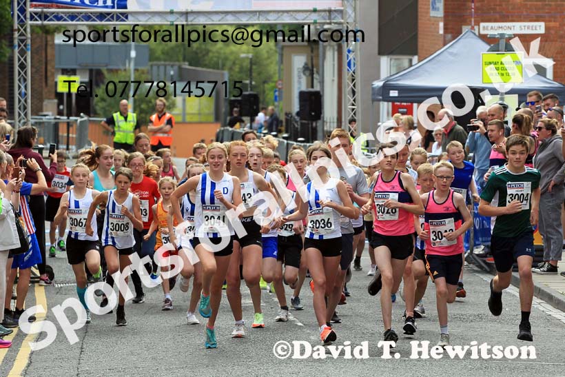 Junior 3k Road Race, 2022 Darlington 10k Road Race, Sunday, Aug. 7th. Photo: David T. Hewitson/Sports for All Pics